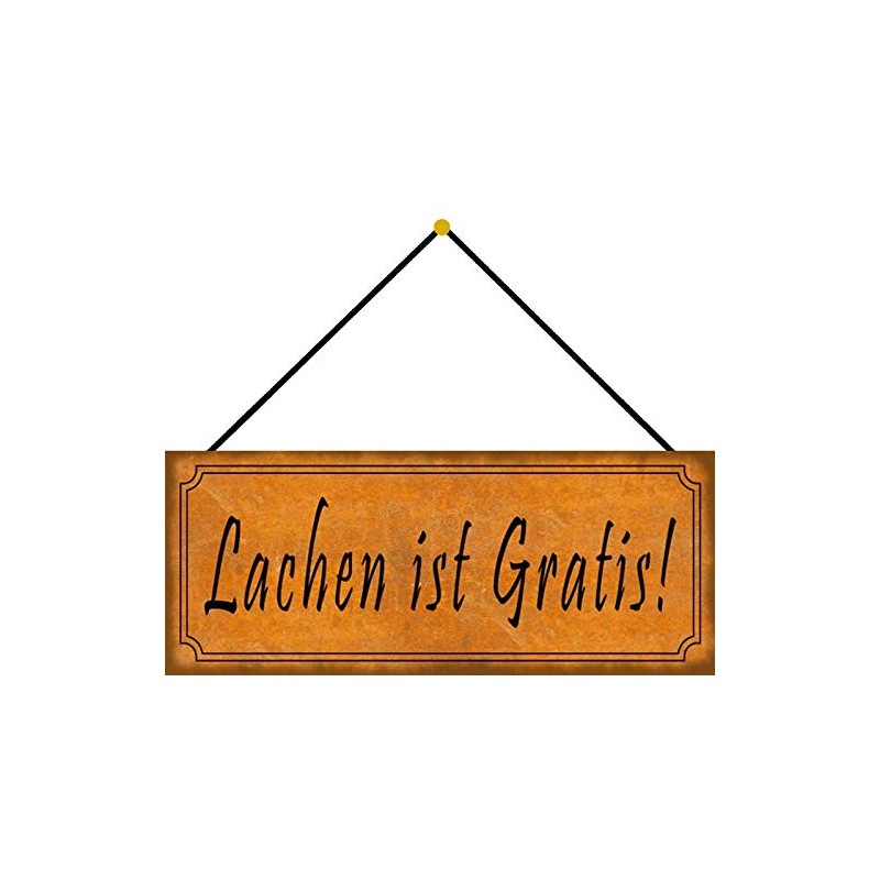 Schatzmix Tin-Plate Sign, Sheet metal, Multicoloured, 27x10 cm