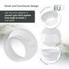 Vent Systems 4" to 5" White Duct Connector Fitting –