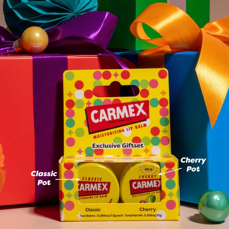 Carmex Pot Set – Classic & Cherry| Moisturising Lip Care