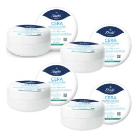 Pack 4 Cera Modeladora Para El Cabello 100g Shelo Nabel