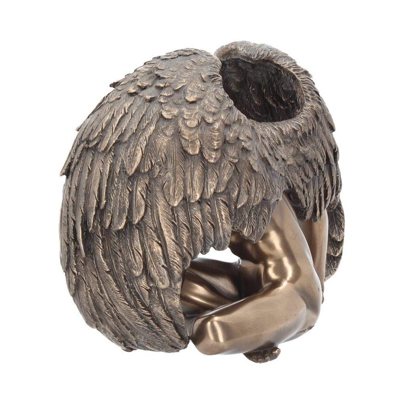 Nemesis Now Angels Rest Figurine 20cm, Resin, Bronze, Naked Angel