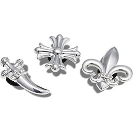 Crocs Unisex-Adult Jibbitz Goth Multi Pack, Shoe Charms for Teens, Hype Boy Elevated, 3 Pack