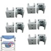 DeaHea 10 Pack Toilet Seat Riser Cushion Mount Clamp Replacement