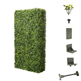 E&K 18" Wx54 Hx12 D Artificial Boxwood Hedge Wall Artificial Outdoor Privacy Wall for Balcony Backyard Office, Indoor Divider Freestanding Greenery Backdrop