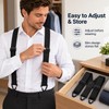 Hidden Suspenders for Men – 1.5-Inch Wide Y-Back Polyester Pants