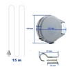 Loriketty Retractable Wall Mount Clothesline - 15 Meters Outdoor Indoor