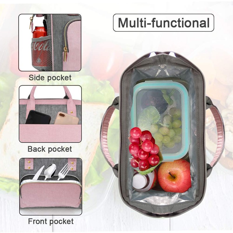 IDEATECH Insulated Lunch Box for Women, Cute & Reusable Cooler