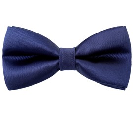 Kajeer Children's Bow Tie for Boys - Classic Baby Child Bow Adjustable and Pre-Tied Various Colours for Festive Wedding Suit, navy blue