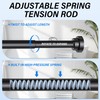 Suranew Heavy Duty Tension Rod 29-75" Rust-Resistant Shower Curtain Rod,