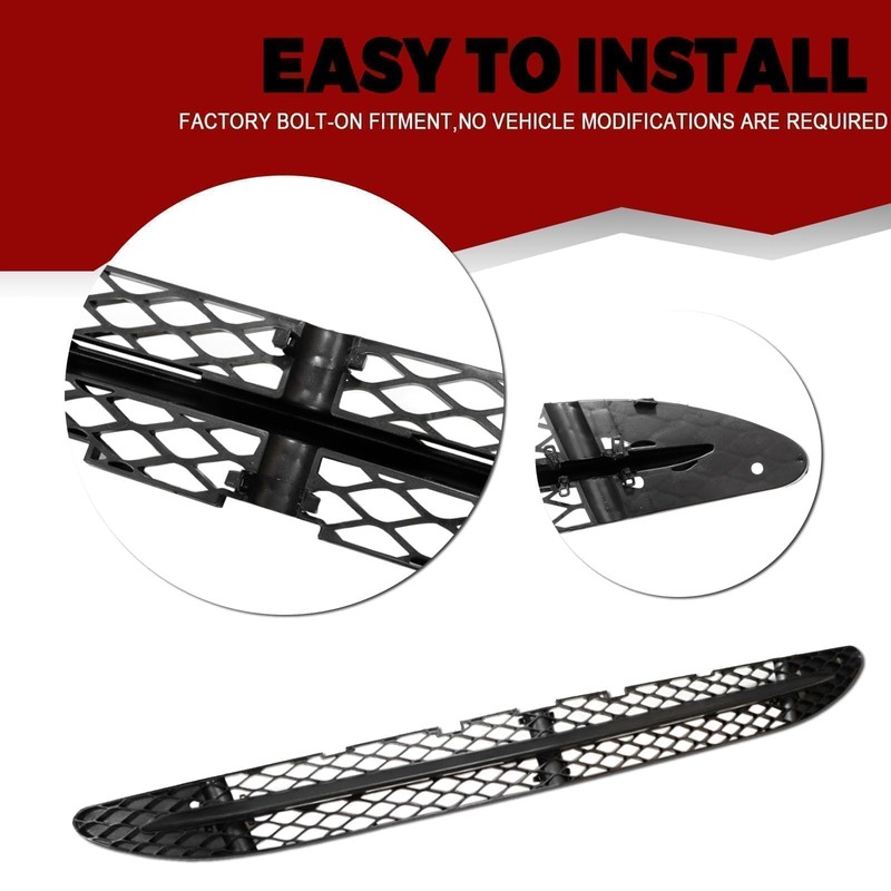 SecosAutoparts Lower Bumper Grille Front Compatible with Mercedes-Benz S600 S550
