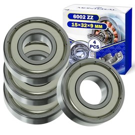 4 Stück Kugellager 6002 ZZ für Motor mit der Größe 15 x 32 x 9 mm. MONTERAL