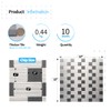 Art3d 10-Pack Self-Adhesive Metal Backsplash Peel and Stick Tile for