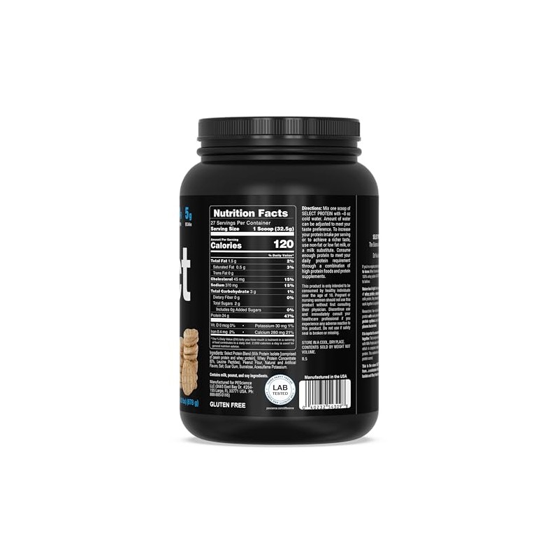 PEScience Select Protein Powder, Peanut Butter Cookie, 27 Serving, Whey
