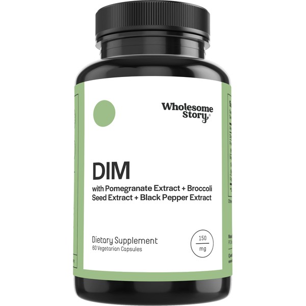 Wholesome Story DIM Supplement for Women and Men Plus Pomegranate,