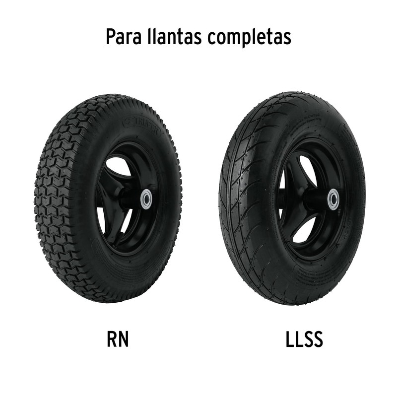 Truper CM, Cámara de hule para llanta de carretilla, 16"