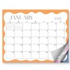 S&O Modern Wavy Magnetic Fridge Calendar from January 2025-June 2026