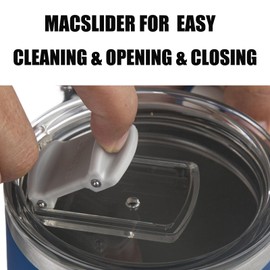 SILICANICE Metal Gray The Only Soft Touch 20oz Stainless Steel Insulated Tumbler with MacSlider Lid-Spill Proof,Dishwasher Safe,Durable Thermal Cup for Hot/cold Coffee, Water & Smoothies