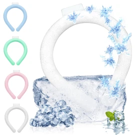 Ice Neck Ring, Cool Neck Ring, 28°C, New in 2024, Cooling, PCM Material, Summer, Cooling, Refreshing, Naturally Freezing, Heat Prevention, Cooling Tube, Cooling, Heatstroke Prevention, Long Lasting,