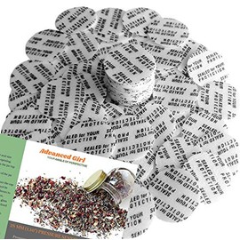 Pressure Sensitive Torque Activated Seals Cap Liners - 28mm (1.10") - 500 PCS -Made in USA- for Glass & Plastic Bottles & Containers - No Induction Sealer Needed - Black (500)