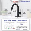 Kablle Bathroom Sink Faucet with Pull Down Sprayer, Oil Rubbed
