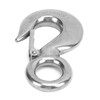 2pcs 1.5 Tons Eye Slip Hook with Safety Latch Stainless