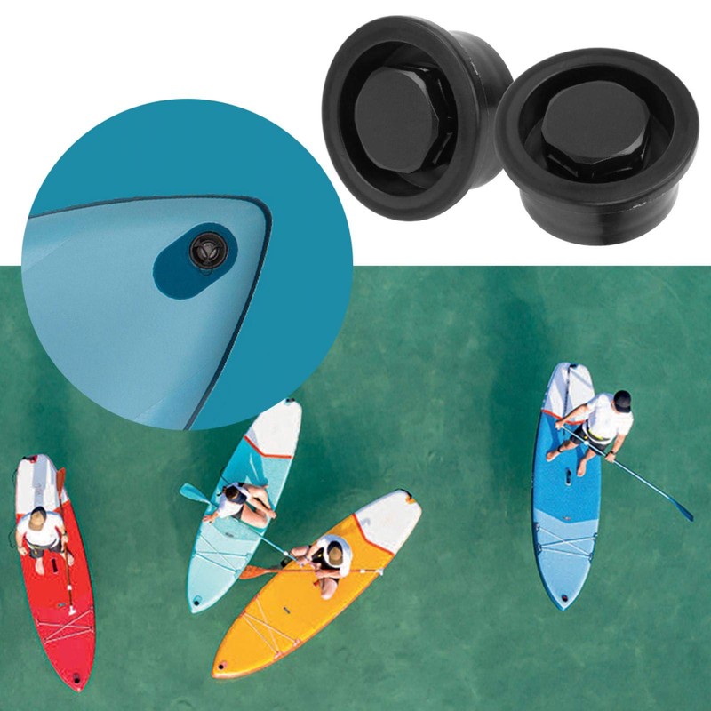 Vent Hole, 2Pcs PVC Surfboard Paddle Board Vent Plug Automatic