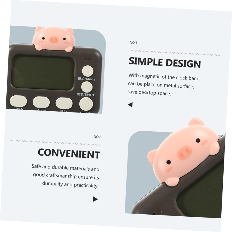 Alipis Portable Digital Kitchen Timer Magnetic Timer for Cooking Exam