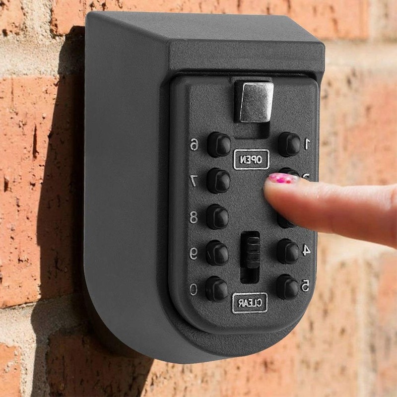 MAGT Key Safe, 10 Buttons Password Key Safe Wall Mount