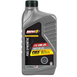 Mag 1 64099 Full Synthetic SAE 5W-20 Motor Oil - 1 Quart (Pack of 6)