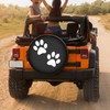 Foruidea Paw Print Spare Tire Cover Dust-Proof Wheel Tire Cover