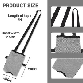 NJCXOLA Urine Drainage Bag Holder, Catheter Bag with Adjustable Strap, Urine Drainage Bag Holder, Urine Bag for Travel, Catheter Bag Cover, Grey