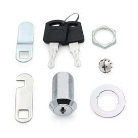 AOTWSEN Keyed-Alike Zinc Alloy Cabinet Cam Locks (1-Pack) - 1-1/8" Secure Cam Lock for Tool Boxes/Mailboxes/RV Storage