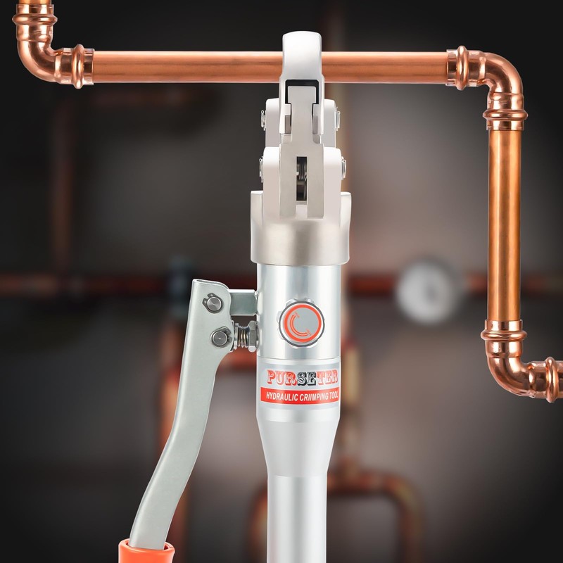 Purseter Copper Tube Fittings Hydraulic Pipe Crimping Tools with 1/2",3/4"