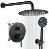 gotonovo Rain Shower System with 10 Inch Round Showerhead and