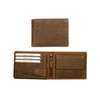 DiLoro Full Size Mens Leather Wallet Bifold Flip ID Zip
