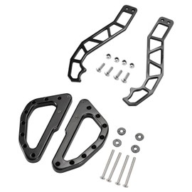A & UTV PRO 2PCS Door Handles & 2PCS Roll Bar Grab Handles for Can-Am Maverick X3 XDS XRS Turbo R Max 2017-2025, UTV Door Latches Roll Cage Handles 2&4 Door Accessories, Black