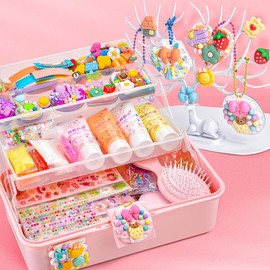 Guka Sticker Set For Girls, Art Making Kit Girl Toy With Cute Stickers/Cream Glue/Decoration Accessories, Birthday Gifts DIY Pink Toys (533PCS)