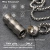 Titanium Small Pill Box Titanium Pill Case Necklace Nitro Mini