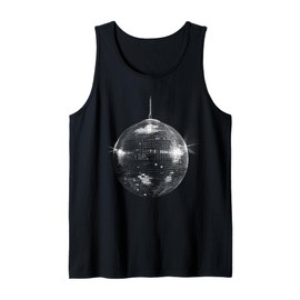 Retro Mirror Ball Disco Design Tank Top
