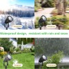 Miabiual 4 Pack Outdoor Spot Lights with Timer (4/6/8H), 24W