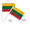 25 PCS Lithuania Handheld Small Flag, Lithuanian Hand held Mini