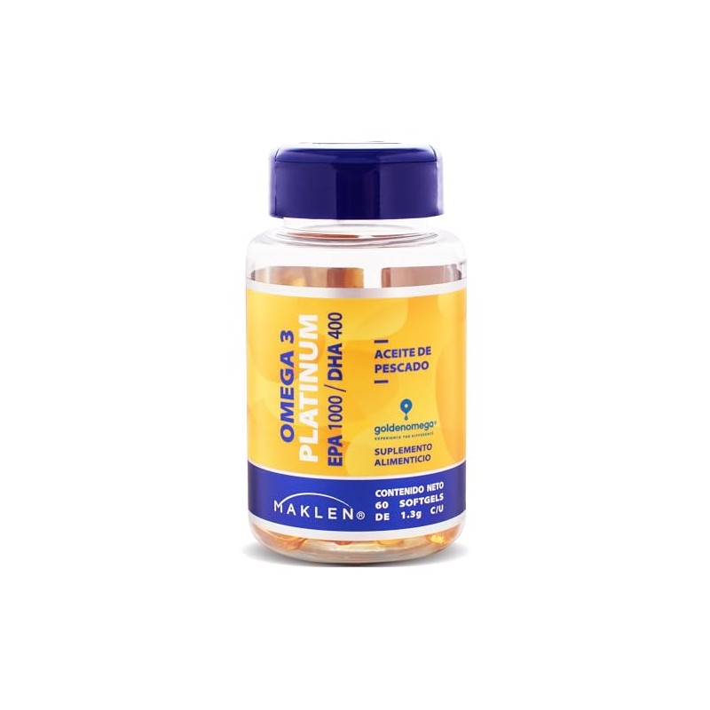 Maklen Omega 3 Platinum - EPA1,000 mg/DHA 400 mg -