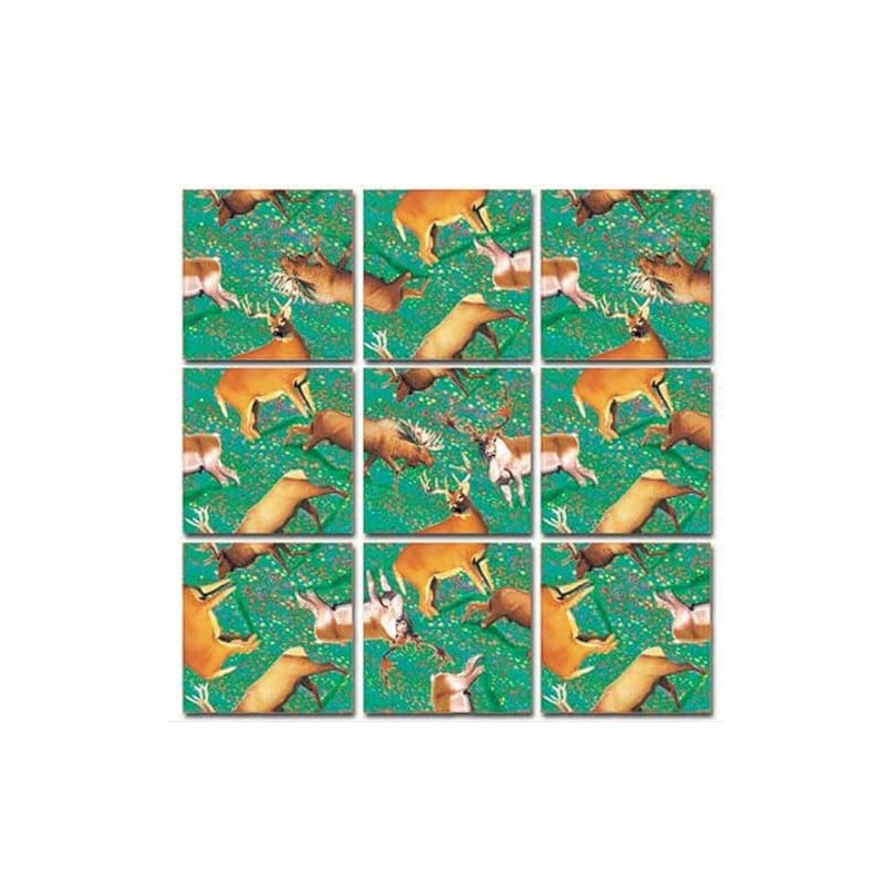 Scramble Squares Deer 9 Piece Challenging Puzzle - Ultimate Brain