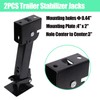 2PCS Swing Down Trailer Stabilizer Jacks - 7" Drop Leg,