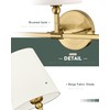 METWET Bathroom Light Fixtures, Brushed Gold Vanity Lights with Beige