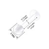 KJM Fashion Rook Earrings 1.2 mm 16 g Transparent Bioflex