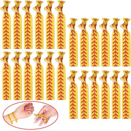 24 Pieces Softball Hair Accessories Baseball Hair Ties Sports Elastic Headband Girls Accessories for Girls Softball Baseball Players (vintage color)