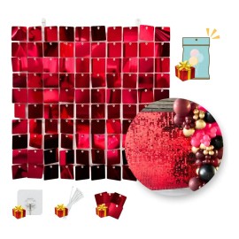 Panel Decorativo 4d Eco Shimmer Wall 24pz 30*30cm Lentejuela