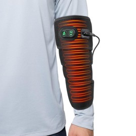 Elbow Heated Pad Wrap for Multiple Body Areas, Flexible Electric Heating Pads for Elbow Arm Wrist Ankle Leg Knee, Fast Heating Body Wrap Heated Brace with 4 Heat Settings, 3 Timing Settings Black