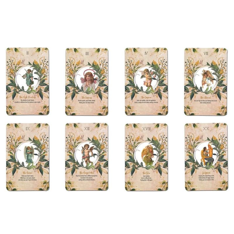 22 Tarot Cards, Weighted Version, Divination [Genuine] [Angel Tarot (Large